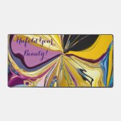 Entfalten Sie Ihre Schönheitsmotivation Abstrakt f Schreibtischunterlage (Vorderseite)