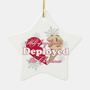 Entfaltete diese Weihnachtsstern-Verzierung Keramik Ornament