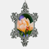 Entfaltung des Wunsches Schneeflocken Zinn-Ornament (Links)