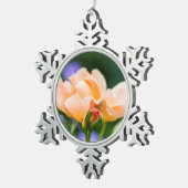 Entfaltung des Wunsches Schneeflocken Zinn-Ornament (Rechts)