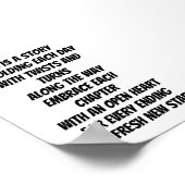 Entfaltung inspirierender Minigedichte Poster (Ecke)