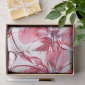 Entfärbung der Roten Floral Seidenpapier (Geschenk)