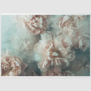 Entfärbung der Vintagen Wasserfarben von Blumen Seidenpapier