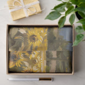 Entfärbung des Sonnenblumenfelds durch Impressioni Seidenpapier (Geschenk)