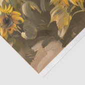 Entfärbung des Sonnenblumenfelds durch Impressioni Seidenpapier (Ausschnitt)