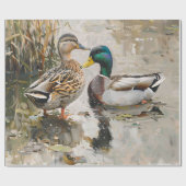 Entfärbung von Enten und Mallard Geschenkpapier (Flach)