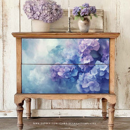 Entfärbung von Hydrangetepapier Seidenpapier