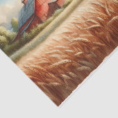 Entfärbung von rustikalem Stall und Weizenfeld Seidenpapier (Ausschnitt)