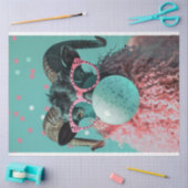 Entfärbungspapier für das Entblasen von Kaugummi Seidenpapier (Basteln)