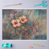 Entfärbungspapier für den Hibiskus Spiderweb Seidenpapier (Basteln)