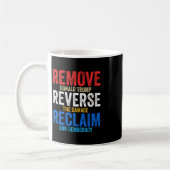 Entferne Reverse Reclaim Hands Off Protest Anti Tr Kaffeetasse (Links)