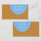 Entfernen der Carpentry Business Card Visitenkarte (Vorne/Hinten)