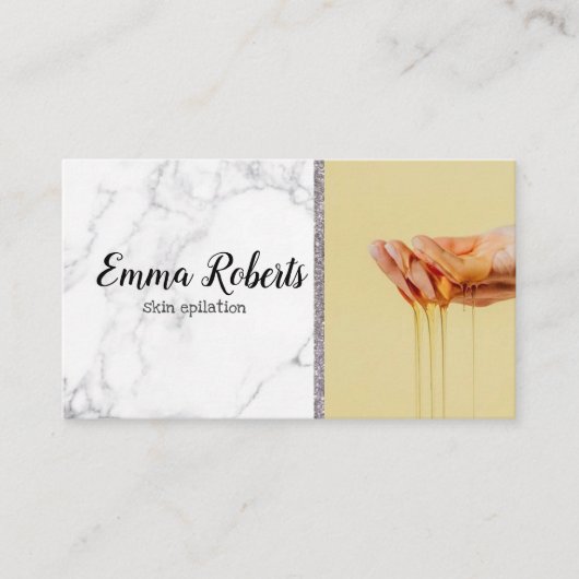 Entfernen der Haut aus der Zuckerhase Visitenkarte (Vorderseite)