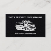 Entfernen der Junk-Blockierung von Dump Trailer Visitenkarte (Vorderseite)