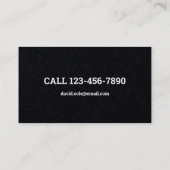 Entfernen der Junk-Blockierung von Dump Trailer Visitenkarte (Rückseite)