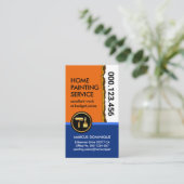 Entfernen der Wandfarbe Visitenkarte (Stehend Vorderseite)