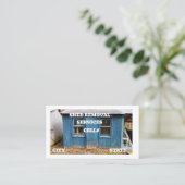 Entfernen des alten Gürtels Visitenkarte (Stehend Vorderseite)