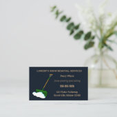 Entfernen des bearbeitbaren Schnees Visitenkarte (Stehend Vorderseite)