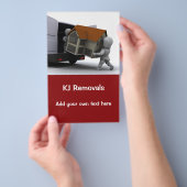 Entfernen des Flyers des Unternehmens Flyer (Handgriff)