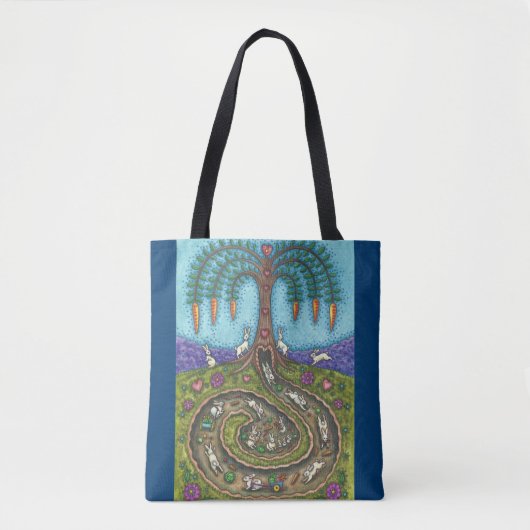 ENTFERNEN DES RABBIT HOLE TOTE BAG TASCHE (Vorderseite)