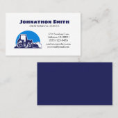 Entfernen des Schneefalls von Traktoren Visitenkarte (Vorne/Hinten)