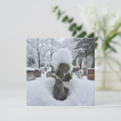 Entfernen des Schnees, Schneefräsen von Diensten Einladung (Stehend Vorderseite)