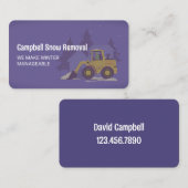 Entfernen des Schnees Visitenkarte (Vorne/Hinten)