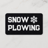 Entfernen des Schnees Visitenkarte (Vorderseite)