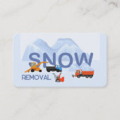 Entfernen des Schnees Visitenkarte (Vorderseite)