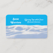 Entfernen des Schnees Visitenkarte (Vorderseite)