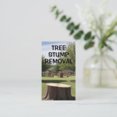 Entfernen des Stumpfstumpf-Stumms Visitenkarte (Stehend Vorderseite)