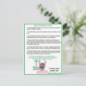 Entfernen einer Tick Instructions Card für Lyme Postkarte (Stehend Vorderseite)