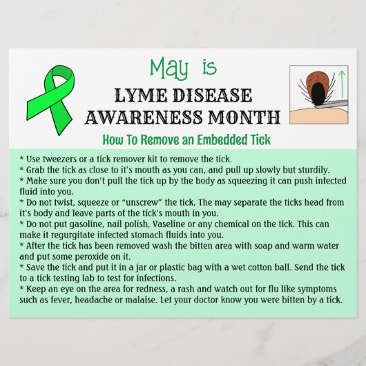 Entfernen eines Tick Educational Flyer (Vorne)