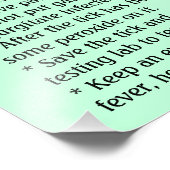 Entfernen eines Tick Educational Fotodruck (Ecke)