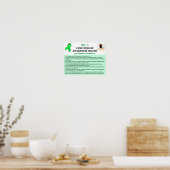 Entfernen eines Tick Educational Poster (Küche)