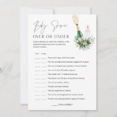 ENTFERNEN SIE Baby über oder unter der Baby-Duschk Einladung (Vorderseite)