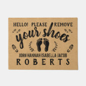 Entfernen Sie bitte Ihre Fußmatte (Vorderseite)