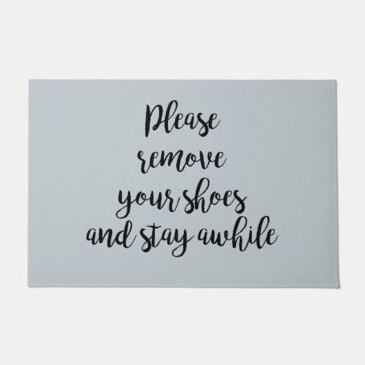 Entfernen Sie bitte Ihre Schuhflockmatte Fußmatte (Vorderseite)