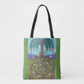 ENTFERNEN SIE DAS RABBIT HOLE TOTE BAG Green Tasche (Vorderseite)