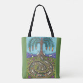 ENTFERNEN SIE DAS RABBIT HOLE TOTE BAG Green Tasche (Rückseite)