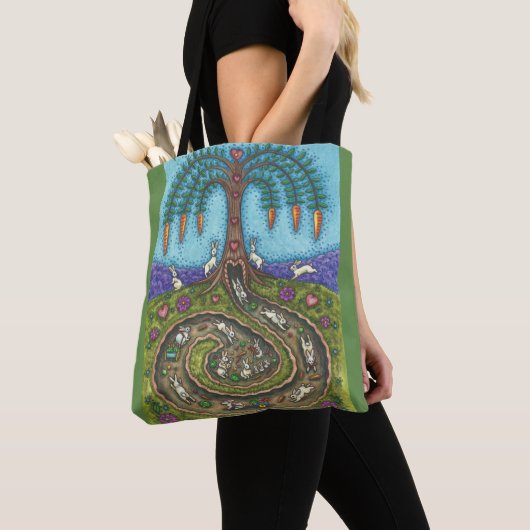 ENTFERNEN SIE DAS RABBIT HOLE TOTE BAG Green Tasche (Von Nahem)