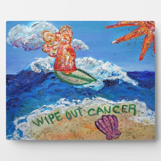 Entfernen Sie den Krebs Engel Kunstmalerei Geschen Fotoplatte (Vorderseite)