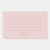 Entfernen Sie den Schreibtisch mit benutzerdefinie Post-it Klebezettel (Vorderseite)