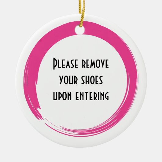 Entfernen Sie den Schuhpanzer Keramikornament (Vorne)