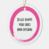 Entfernen Sie den Schuhpanzer Keramikornament (Links)