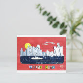 Entfernen Sie die Motorcity Skyline-Lizenzplakette Postkarte (Stehend Vorderseite)