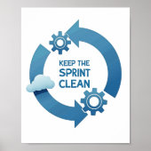 Entfernen Sie die Sprint-Sauberkeit behalten Poster (Vorne)