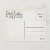 Entfernen Sie die Spur Postkarte (Rückseite)