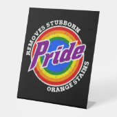 Entfernen Sie die starren Orangenstadien, die Mona Sockelschild (Vorderseite)