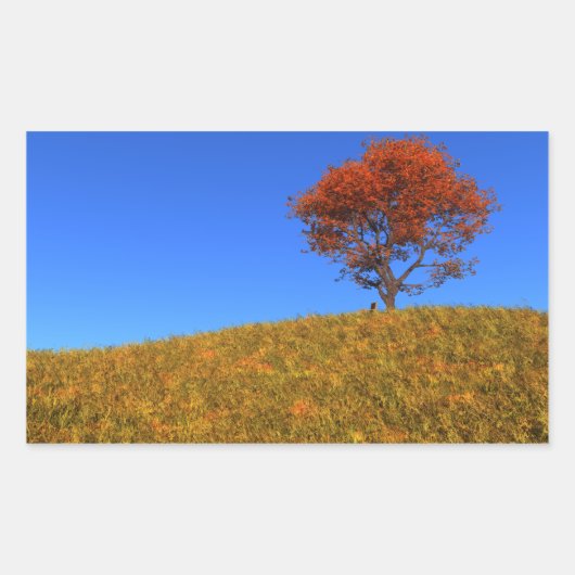 Entfernen Sie Herbsttage-Sticker Rechteckiger Aufkleber (Vorderseite)